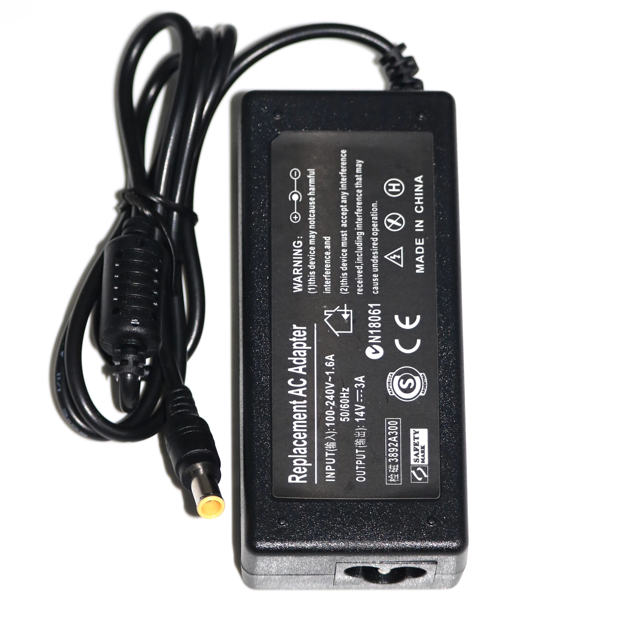 14V 3A 42W Adapter for Samsung Monitor SyncMaster S22C300H P2770 SA350 UE590 S27D360H UN22F5000AF S27B350H S27E390H Power Supply