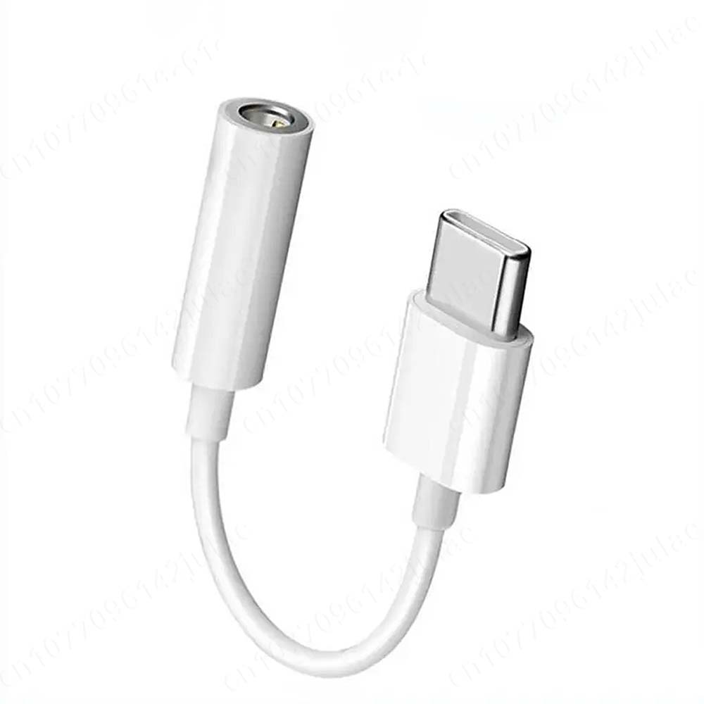 NNBILI USB typu C do gniazda słuchawkowego 3,5 mm Cyfrowy adapter audio do iPhone'a 15Pro Sumsang Xiaomi Poco LG Kabel audio Aux: WHITE