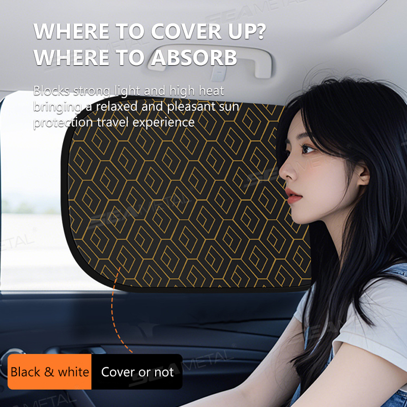 Bilmekaniker solskydd för bilfönster gardiner för sidorutor sol uv-skydd fällbara fram- och bakruteskydd