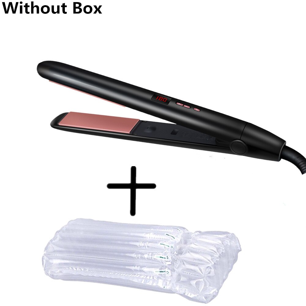 Flat Iron Hair Straightener Straightening Iron Tongs Ironing For Hair Styling Plank Crimper Styler Curling Iron: Without Box / EU