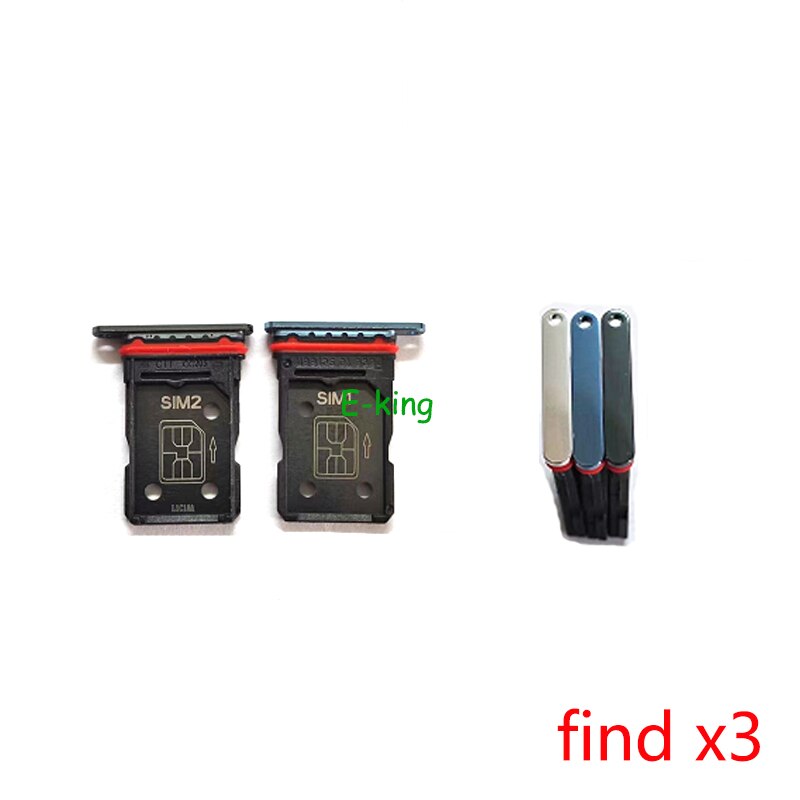 Voor Oppo Vinden X2 X3 Pro Sim Card Slot Lade Houder Sim Card Reader Socket