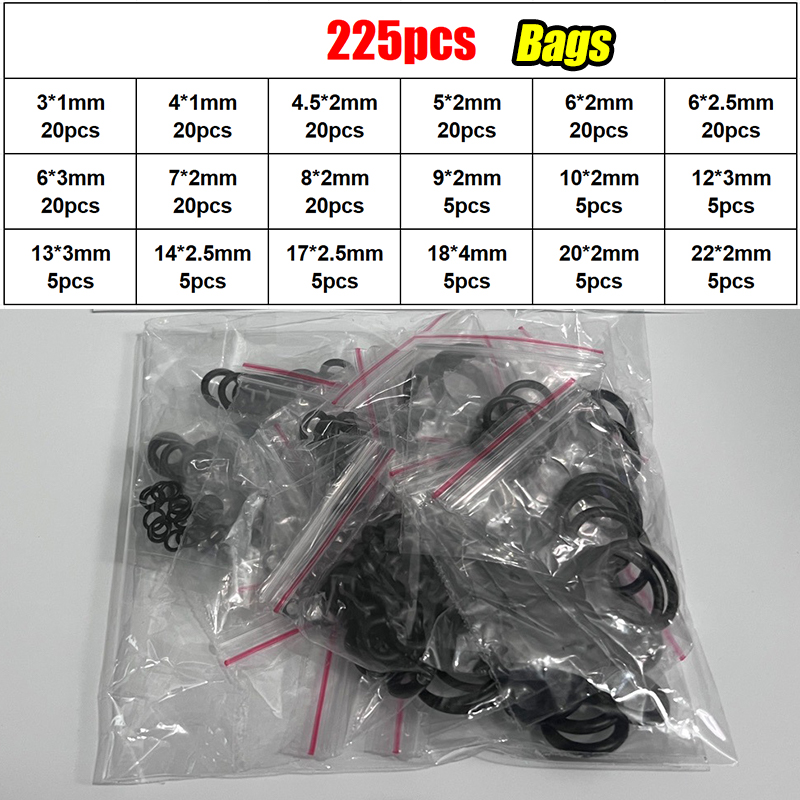 Nitrilgummi rund packning tätning o-ringset elastiska oljebeständiga bricka packningar tätningar för kran vvs reparation: Himmelsblå