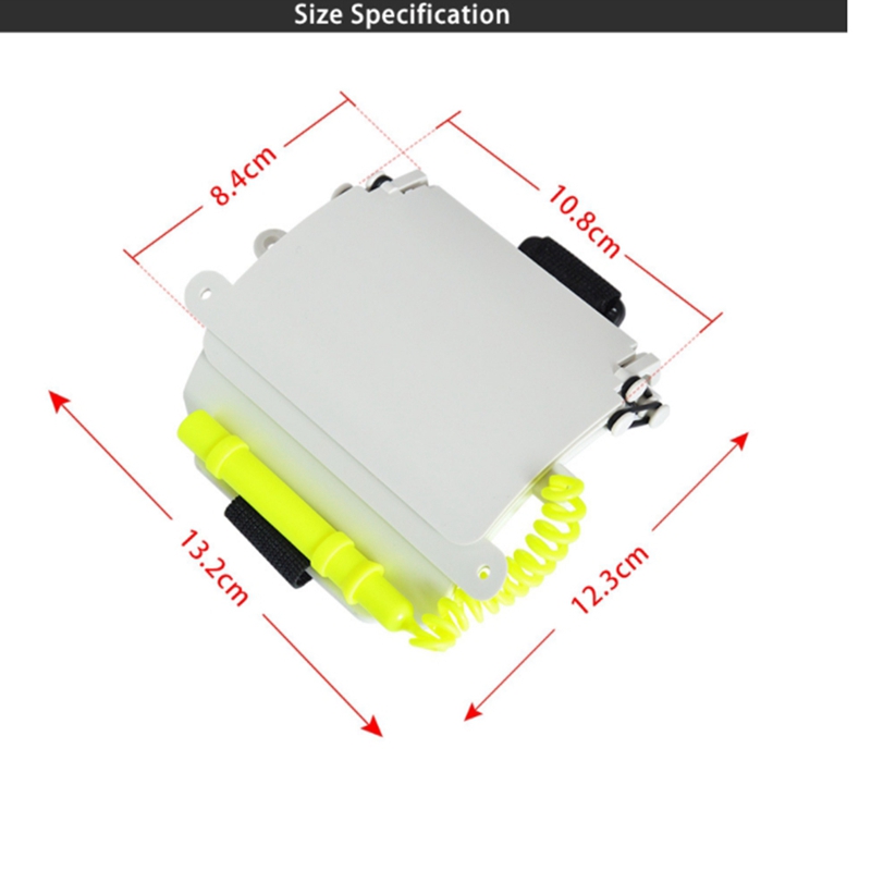 Scuba Diving Log Book,Underwater Triple Scuba Diving Wrist Writing Slate with Pencil Arm 3 Panels Write Board