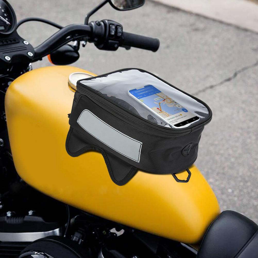 Waterproof Magnetic Motorcycle Oil Fuel Tank Storage Bag Phone Pouch Backpack