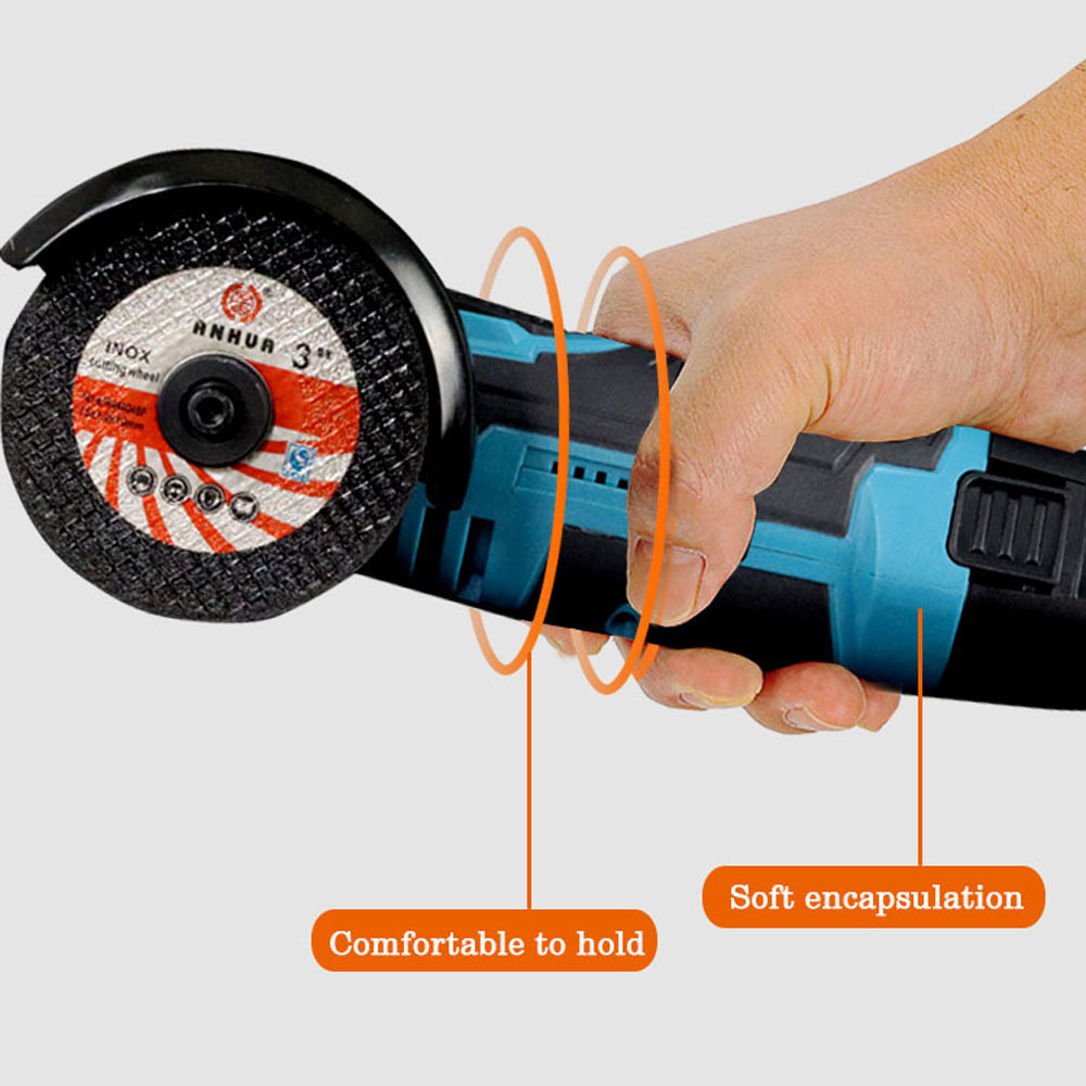 19500rpm Electric Grinding Tool Multifunctional Mini Grinder Handheld Cutter for Cutting Polishing Ceramic Tile Wood Stone Steel