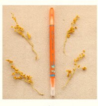 EZONE Markieren Stift Doppel geleitet Fluoreszierende Stift Süssigkeit Farbe Diamant markieren Stift Für freundlicher Zeichnung Graffiti DIY Versorgung: Orange