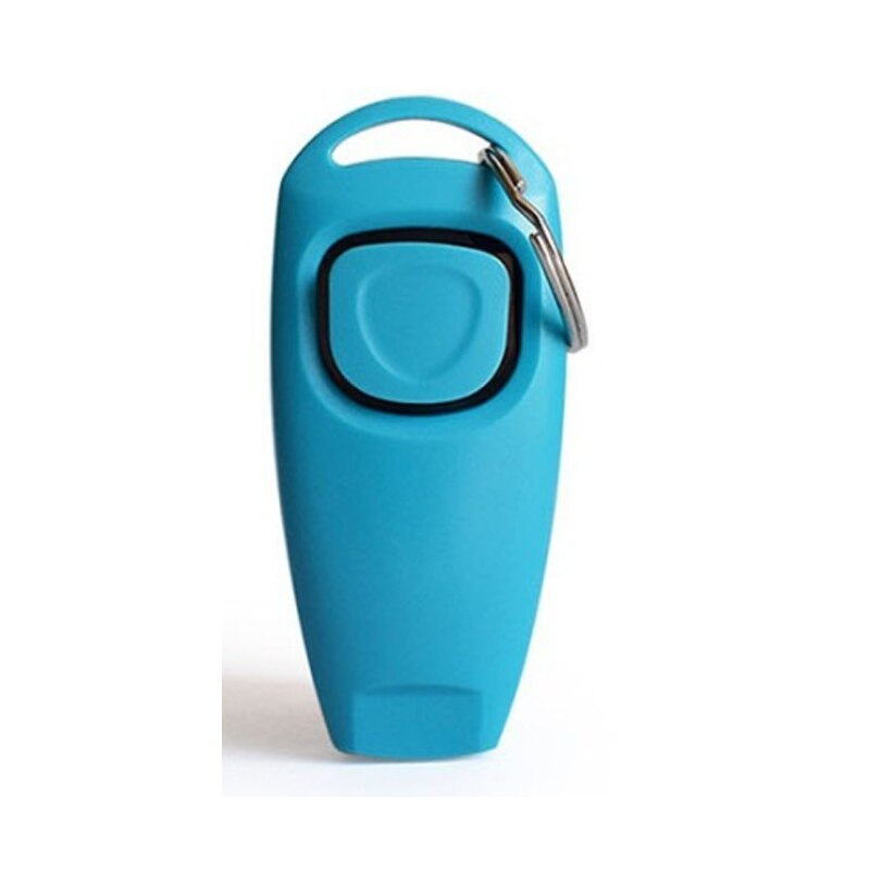 Pet Dog Whistle En Clicker Puppy Stop Barking Training Aid Tool Clicker Draagbare Trainer Huisdier Producten Levert: Light Blue