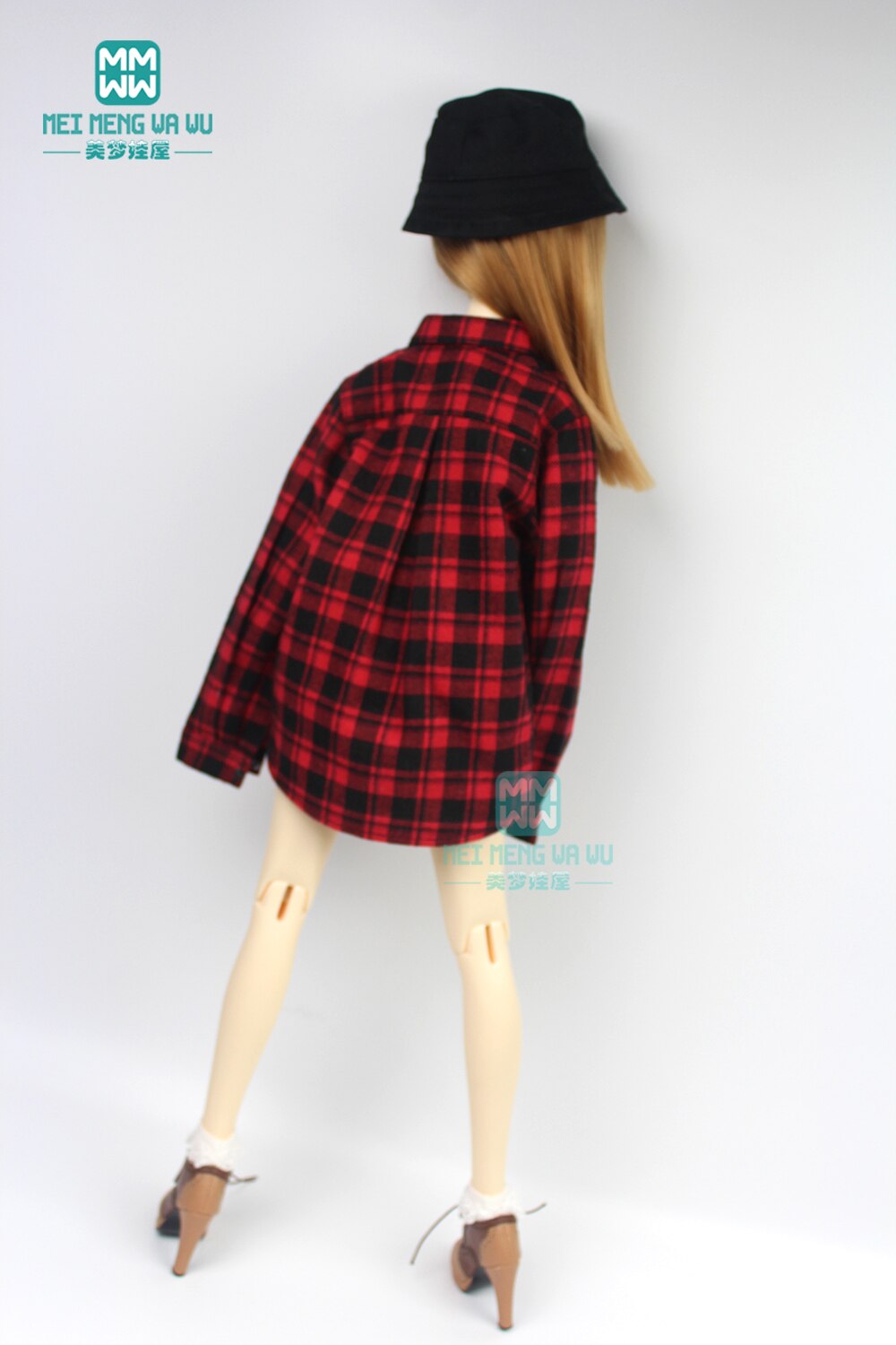 XiDonDon 30CM/45CM/60CM vêtements de poupée 1/3 1/4 1/6 BJD Accessoires de poupée BJD SD Bricolage Mode à Capuche Jouets poupées vêtements (Gray,1/3
