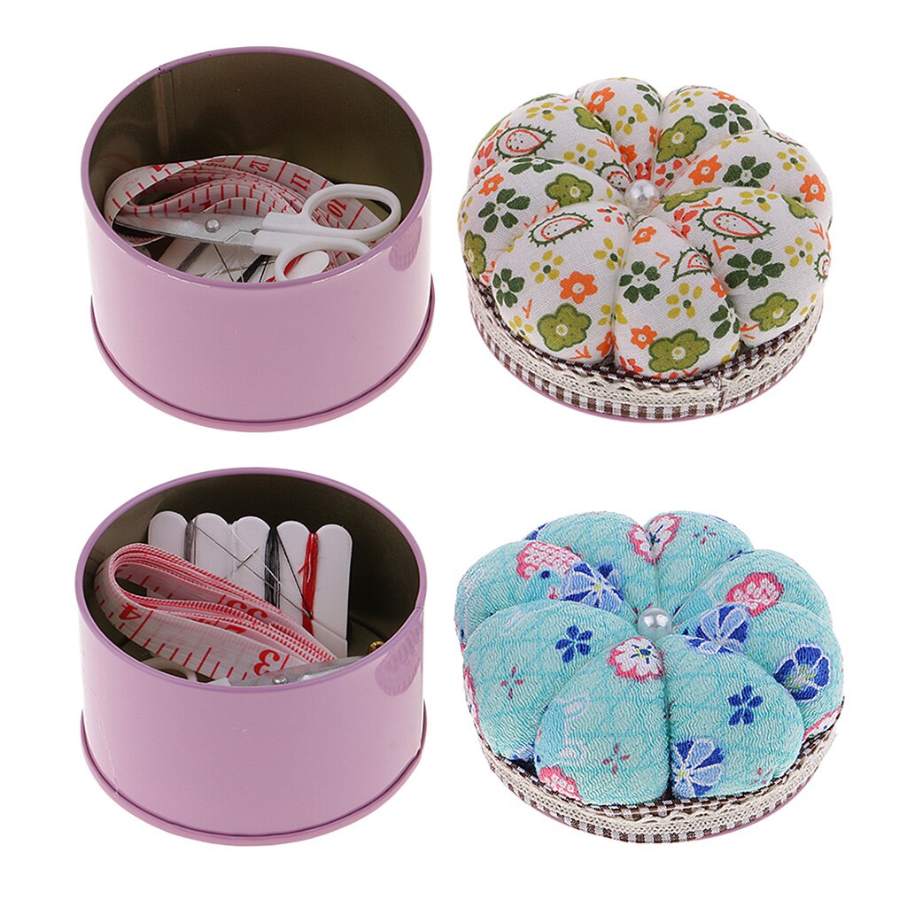 Multifunction Novelty Pin Cushio Pumpkin Sewing Pin Cushion Pincushions Handmade with Sewing Kit for Beginners