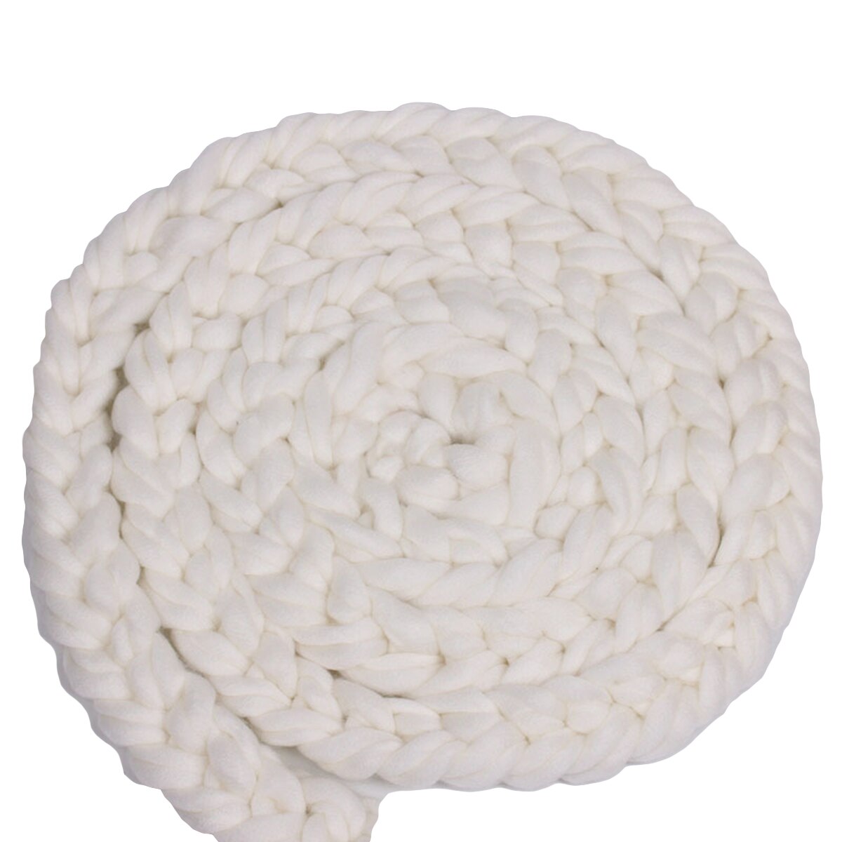 5 kleuren pasgeboren wollen vlechtwikkel, rekbare wikkel, babysjaal, pasgeboren foto-accessoires, deken, fotografie-accessoires, zachte babydeken: Wit
