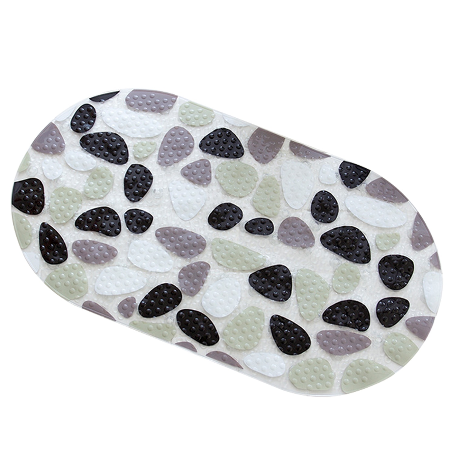 Cute Cartoon Silicone Anti-Skid Baby Bath Mat with Suction Cups Toddler Shower Cushion Bathtub Sponge Pad Bath Seat Kid Bath Car: Stone