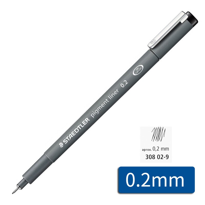 Staedtler Black Fineliner Drawing Pens - 0.05-2.0mm Office & School: Red