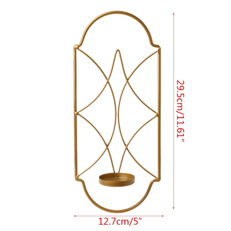Scandinavische stijl metalen ijzeren kandelaar wandlamp kaarsenhouder woondecoratie