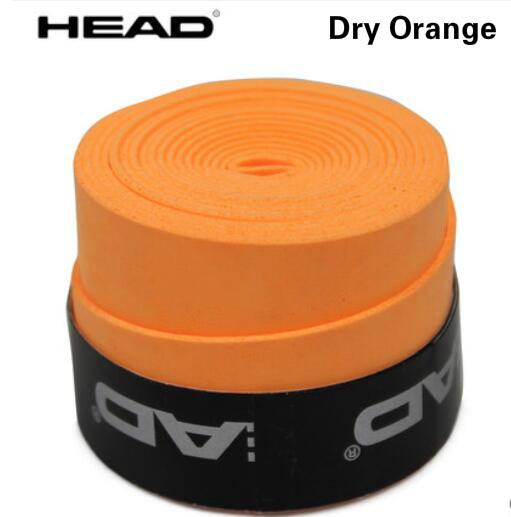 10pcs Head Tennis Racket PU Overgrip Anti-skid Sweat Absorbed Soft Wrap Taps Tenis Racquet Damper Dry/ Vibration Tacky grips: Dry  orange