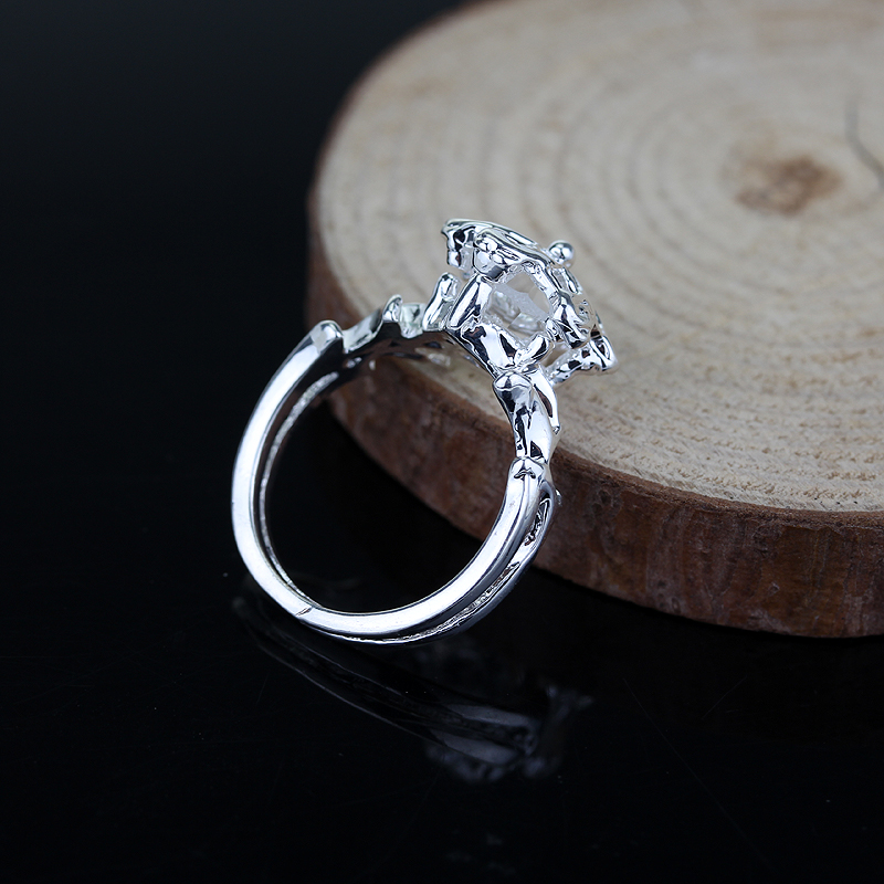 De Galadriel Nenya Zilver Kleur Wedding Ring Voor Man Vrouwen Zilveren Kleur Ringen Bruiloft Sieraden Maat 6-10