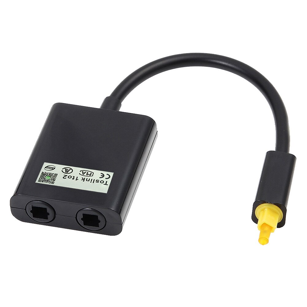 Home Theatre Audio Splitter Connector Computer Amplifier 1 To 2 DVD Fiber Adapter Player 5.1/7.1 Channels Optical Cable Digital