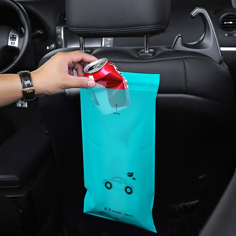 50pcs Truck Garbage Bags Car Trash Bag Waterproof Car Seat Back Storage Vehicle Car trunk organizer Rubbish Bag Car Accessories