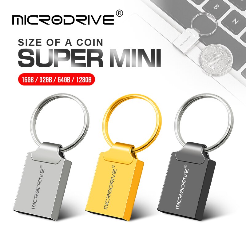 Metalowa pamięć USB Flash 64 gb thumbdrive 16GB 8GB Pendrive 32gb Flash Pendrive 128gb wodoodporna Pen Drive dysk usb do samochodu