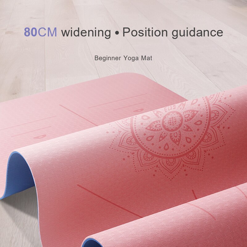 Yoga Mats Widened Thickened Thickness Non-slip 1830*610*6mm Pilates Home Exercises Gym Sports Extra Mat Tasteless Fitness Pad