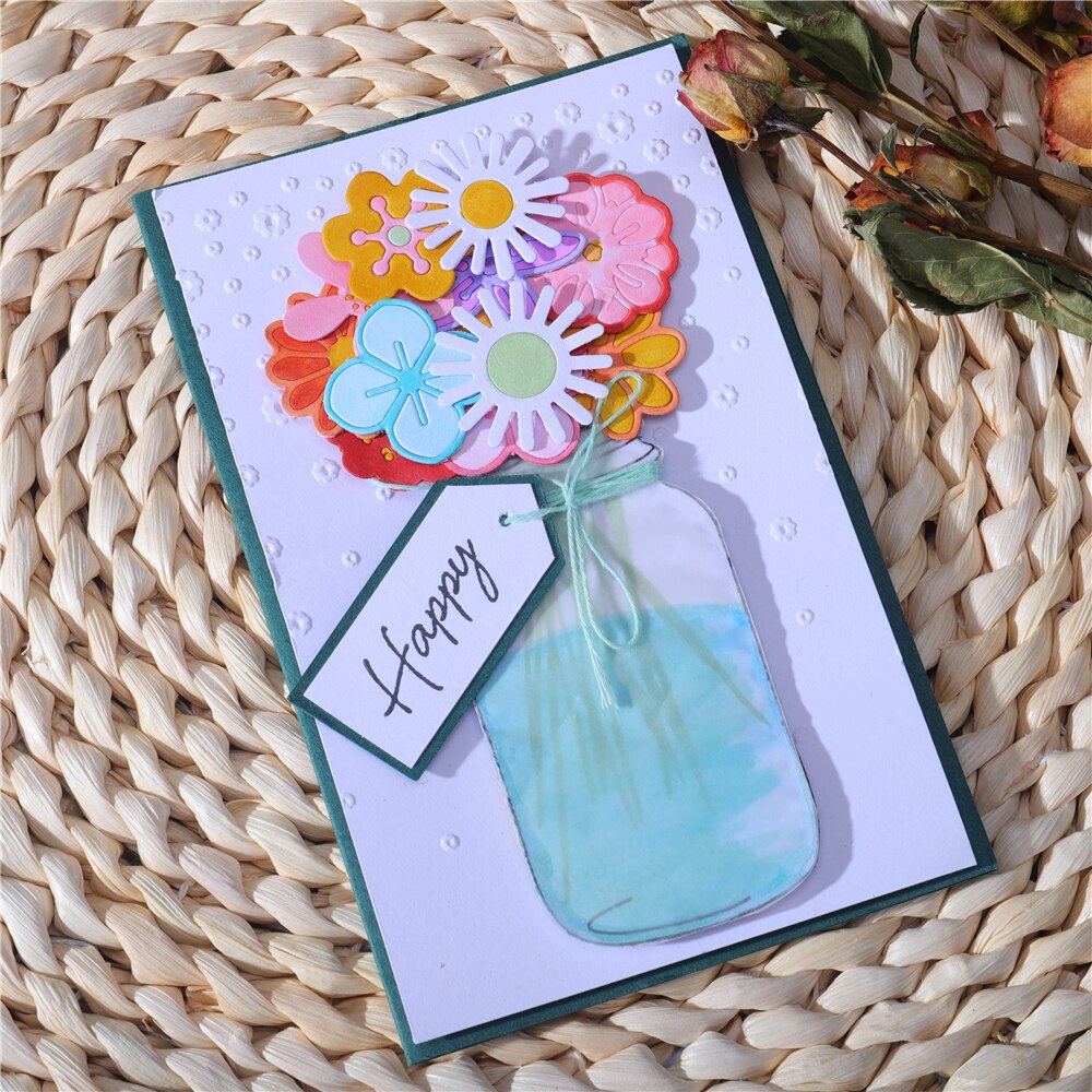 InLoveArts 18pcs Various Flowers Metal Cutting Dies Flower Dies Scrapbooking Natal Fustelle Die Cut Photo Album