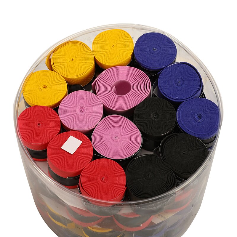 60 pz colorato anti-scontrino Da tennis Overgrip Nastro Fasce badminton schiacciare Racchetta presa nastro Racchetta Accessori