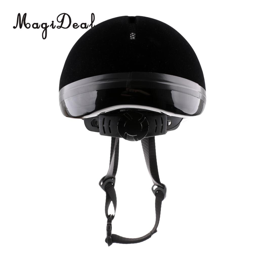 MagiDeal Adjustable Breathable Horse Riding Helmet Safety Velvet Equestrian Helmet
