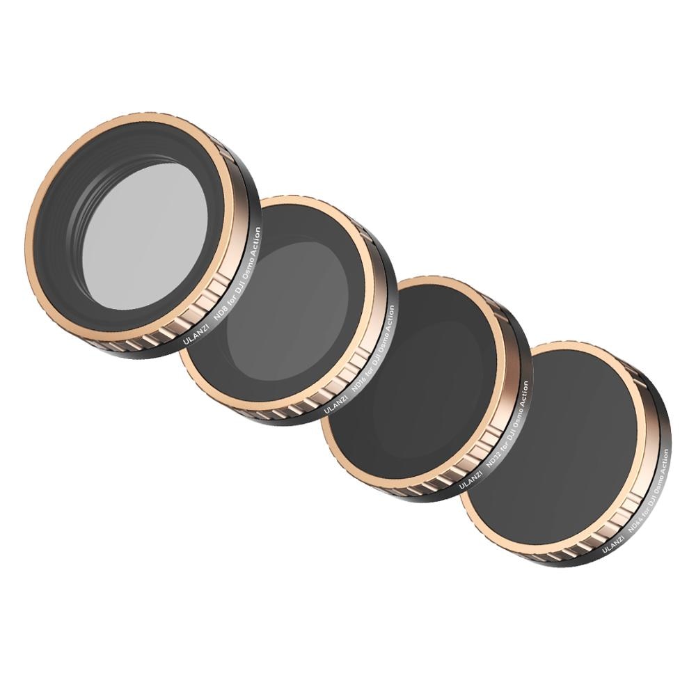 Filtro de lente de cámara ULANZI para acción DJI OSMO, ND8/ND16/ND32/ND64 CPL filtros de lentes de cristal óptico DJI OSMO accesorios de acción
