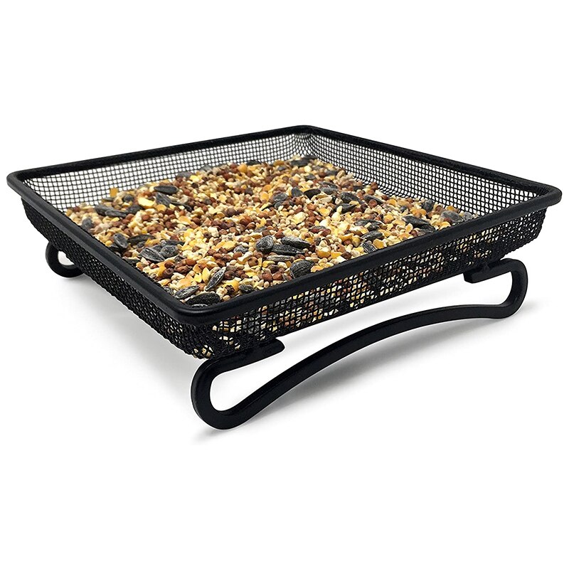 Ground Bird Feeder Tray for Feeding Birds That Feed Off the Ground Durable and Compact Platform Bird Feeder Dish