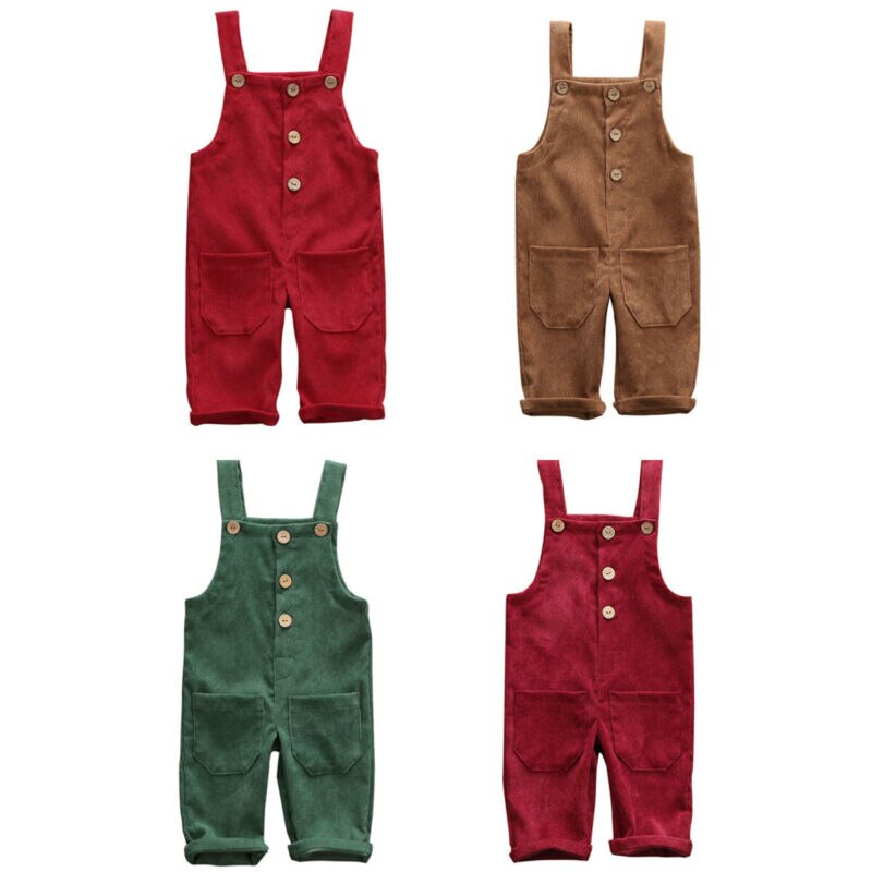 2020 di Estate Del Bambino Vestiti del Bambino Dei Ragazzi Del Bambino Bambini Tute e Salopette Pantaloni Della Bretella casual di Velluto A Coste Dei Pantaloni Del Bambino Tute Solido Outwear 0- 5T