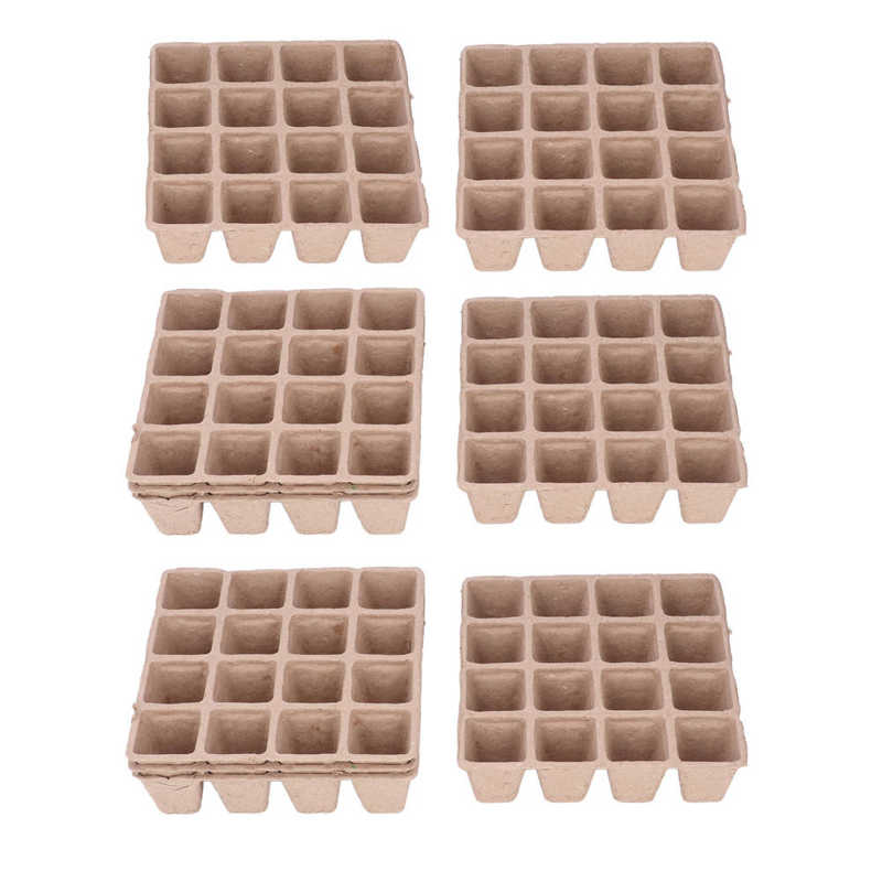 Plant Pots Eco Friendly Paper Pulp Seed Starter Nursery Pots for Grasses Seed