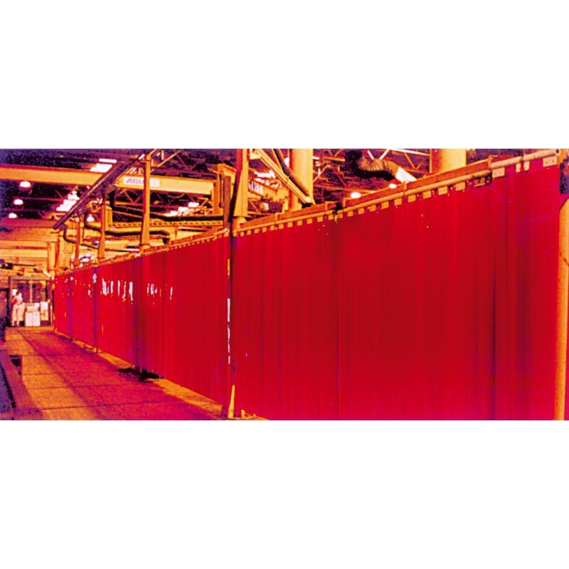 Welding protection curtains