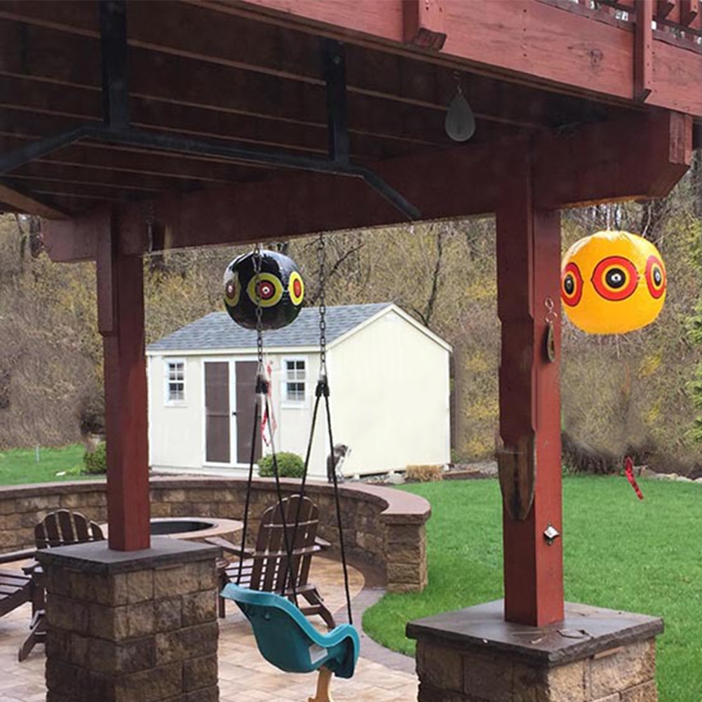 Stops Pest Bird Floatable Repellent Balloons Terror Eyes Scare Reliable Visual Deterrent PVC Durable Bright Colors Weatherproof