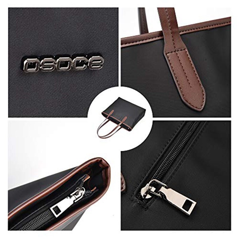 OSOCE Handbags Up to 15.6 Inch Laptop for Women Office Bags Briefcase,Laptop Tote for Women,Lightweight,Waterproof