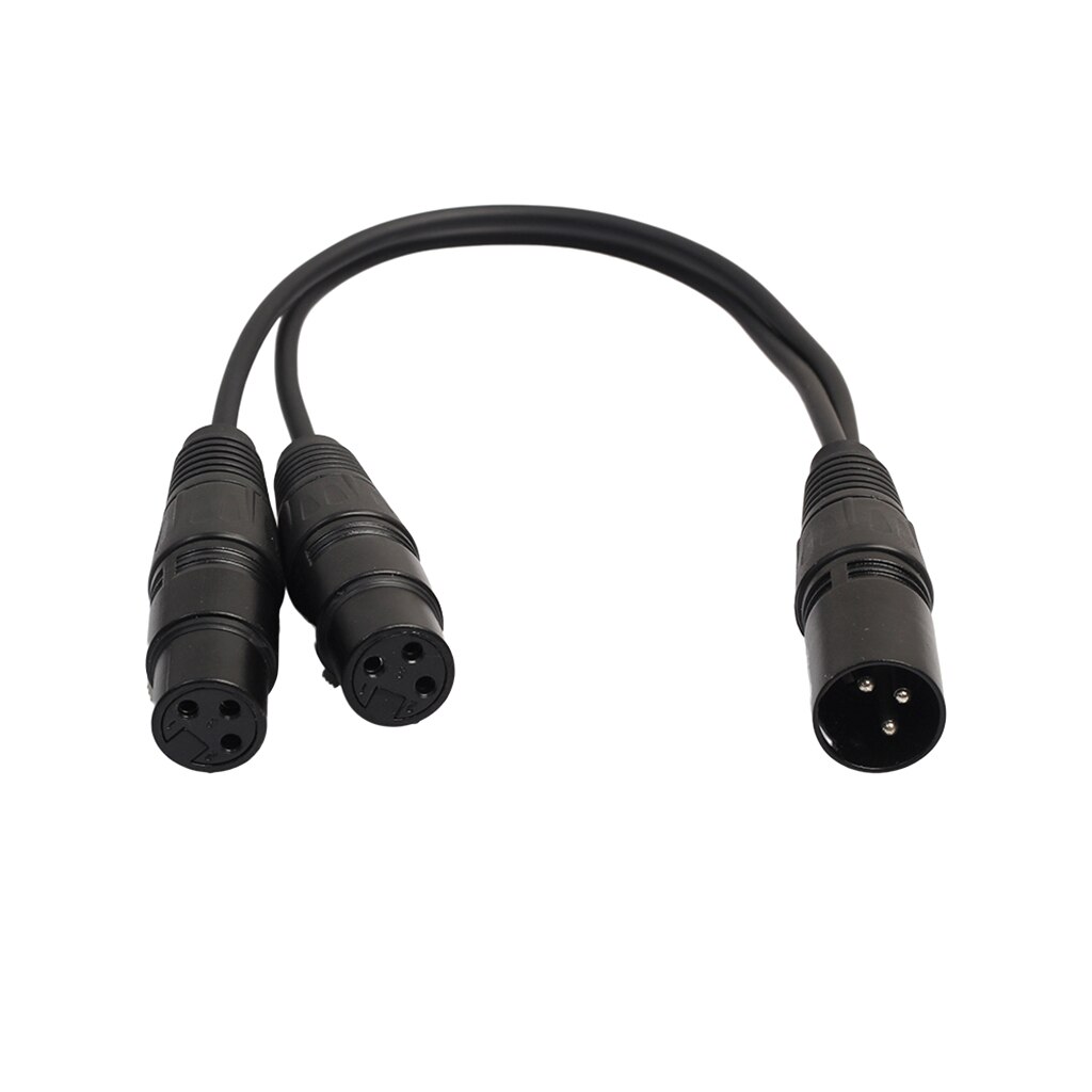 Audio Patch Y Cable Cords - XLR Male to Dual XLR Female Cables - Y-Cable Cord