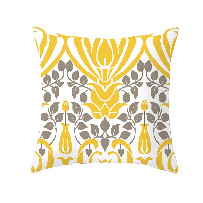 Ananas Blatt Gelb Dekorative Kissenbezug Ananas Gelb Wurf Kissen Fall Polyester Druck Kissen Abdeckung kussensloop: 10