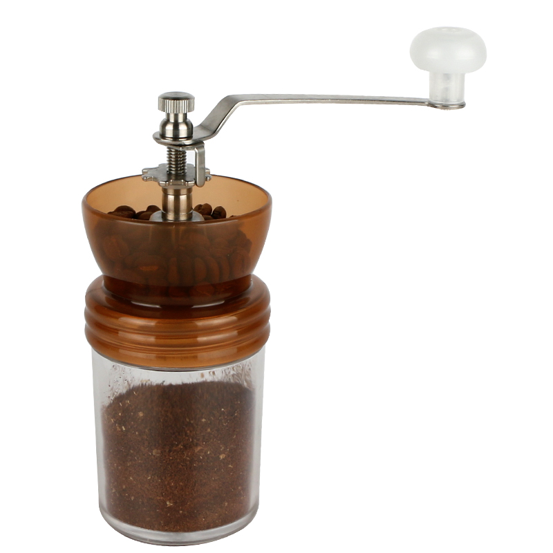 Hand Schudden Koffiezetapparaat Grinder Transparante Bean Machine Hand Koffie Mini Draagbare Thuis Handleiding Verpletteren Koffie Machine