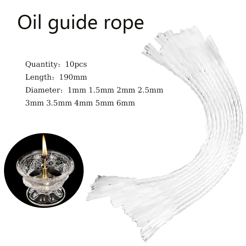 Mèche violette blanche utilisée pour les bougies d'anniversaire, lampes à huile bricolage sans fumée, fournitures de fabrication de bougies, environnement, longueur 19cm, 10 pièces