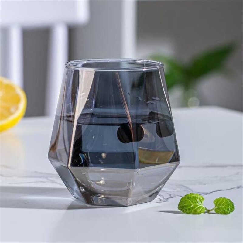 Verre à eau Hexagonal coloré de 300ml, pour la fabrication de bière, de whisky,: B