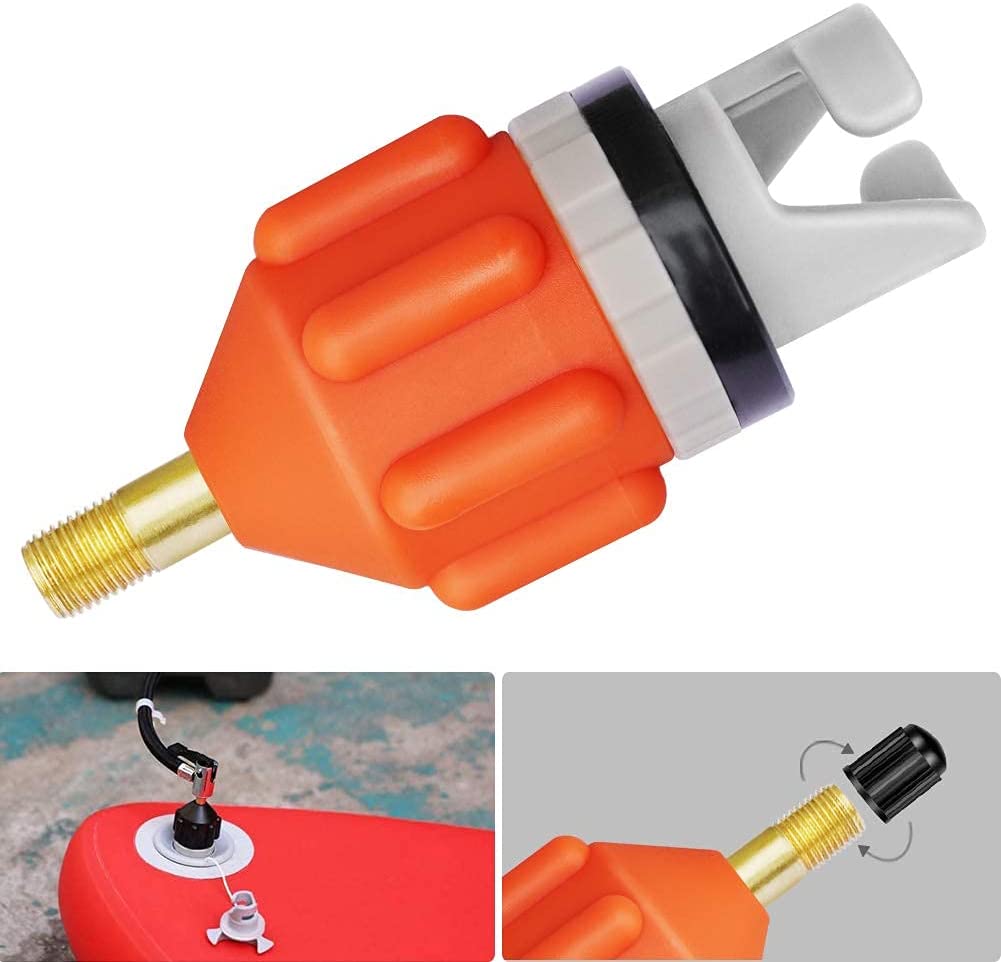 Board Adapter Paddle Board Luchtklep Luchtmondstuk Adapter Kajak Auto Pomp Opblaasbare Adapter Boot Accessoires Strand Accessoires