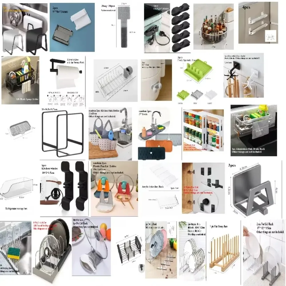 Kitchen Bowl Dish Organizer Stainless Steel Dish Holder Home Cutlery Dishes Pot Lid Rack Household Dish Rack Kitchen Accessories