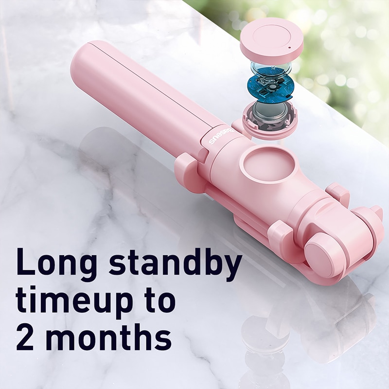 Baseus Wireless Bluetooth Selfie Stick for IOS Android Phone Foldable Handheld Monopod Shutter Remote Extendable Mini Tripod