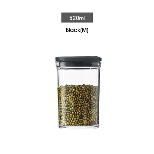 Stackable Food Storage Container Airtight Noodle Box Multigrain Storage Can: Yellow