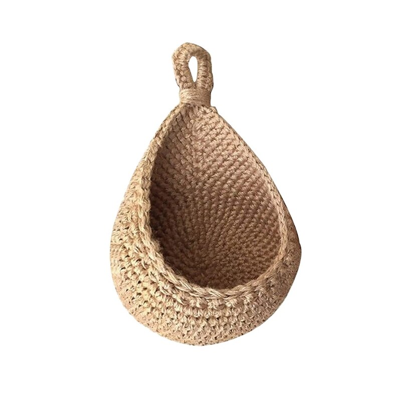Woven Hanging Fruit Baskets Weave Storage Baskets Wall Decoration Hanging Baskets for Home Living Rooms Kitchen: Di