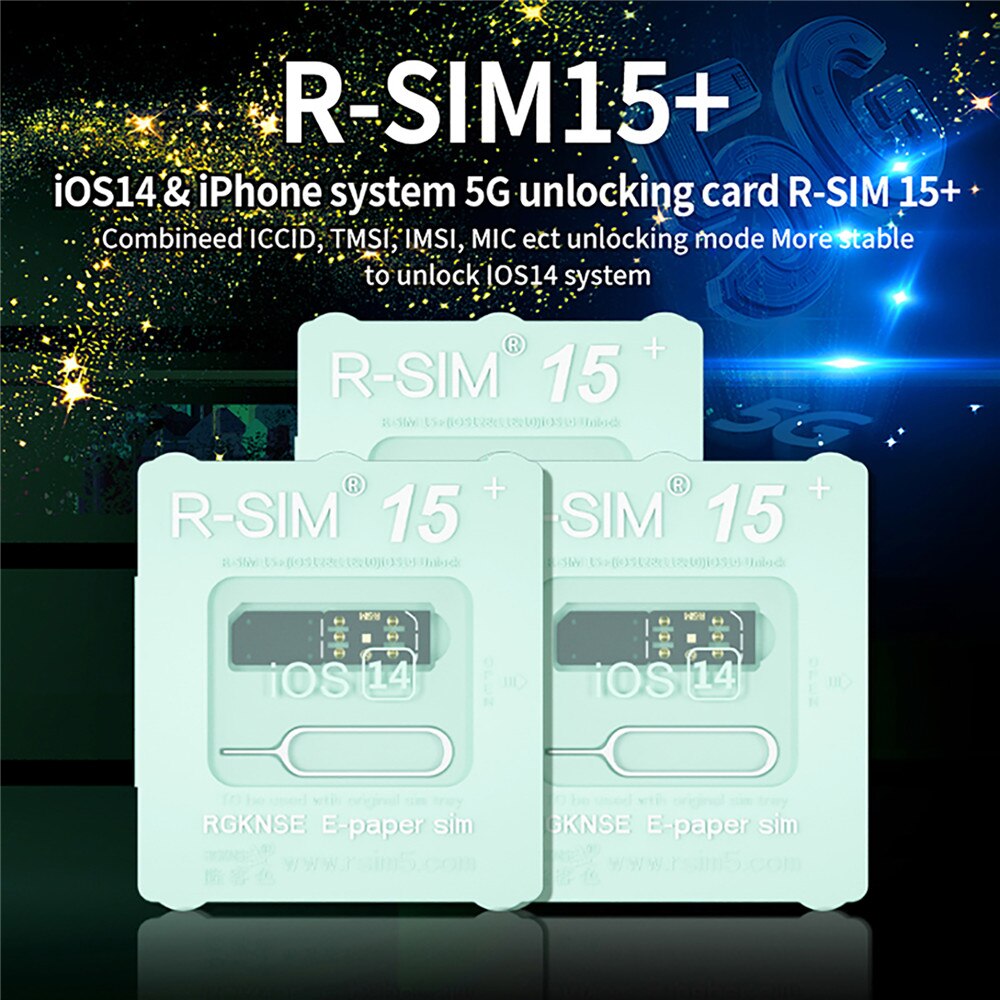 Unlock 5G Signal R-SIM15+ 5G Unlock Card for iOS14 for iPhone System