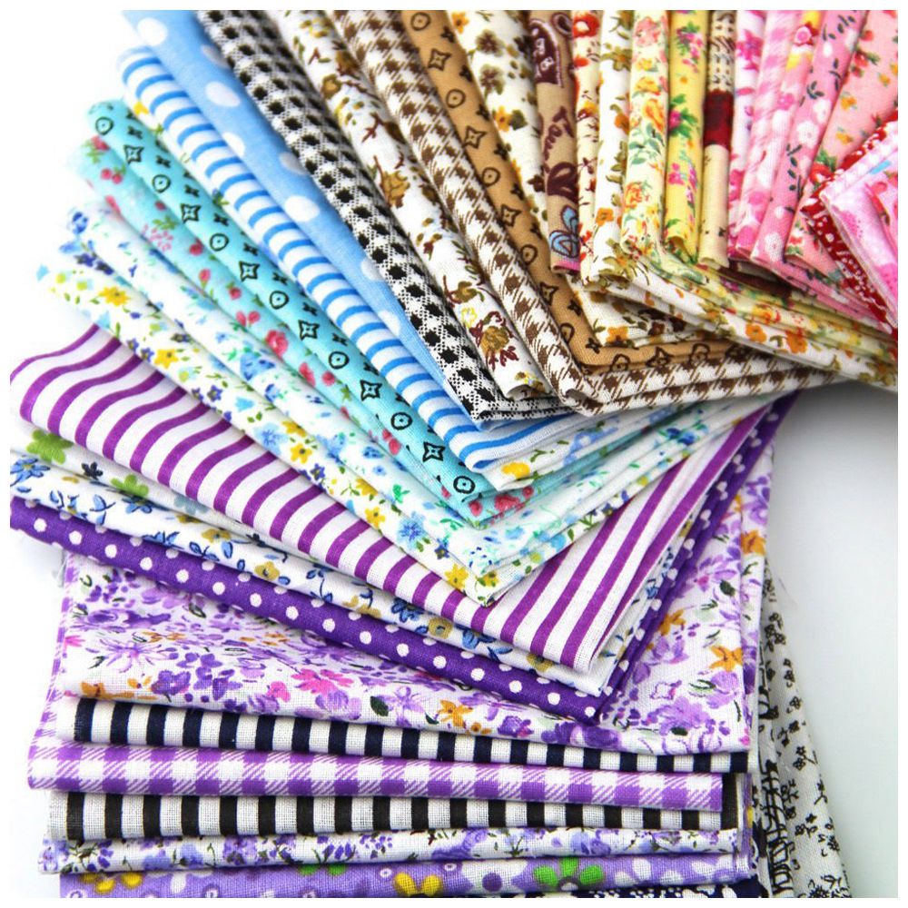 50Pcs Stof Patchwork Ambachtelijke Katoen Materiaal Batiks Gemengde Pleinen Bundel Diy Naaien Quilten Fat Quarters Materiaal Tissue