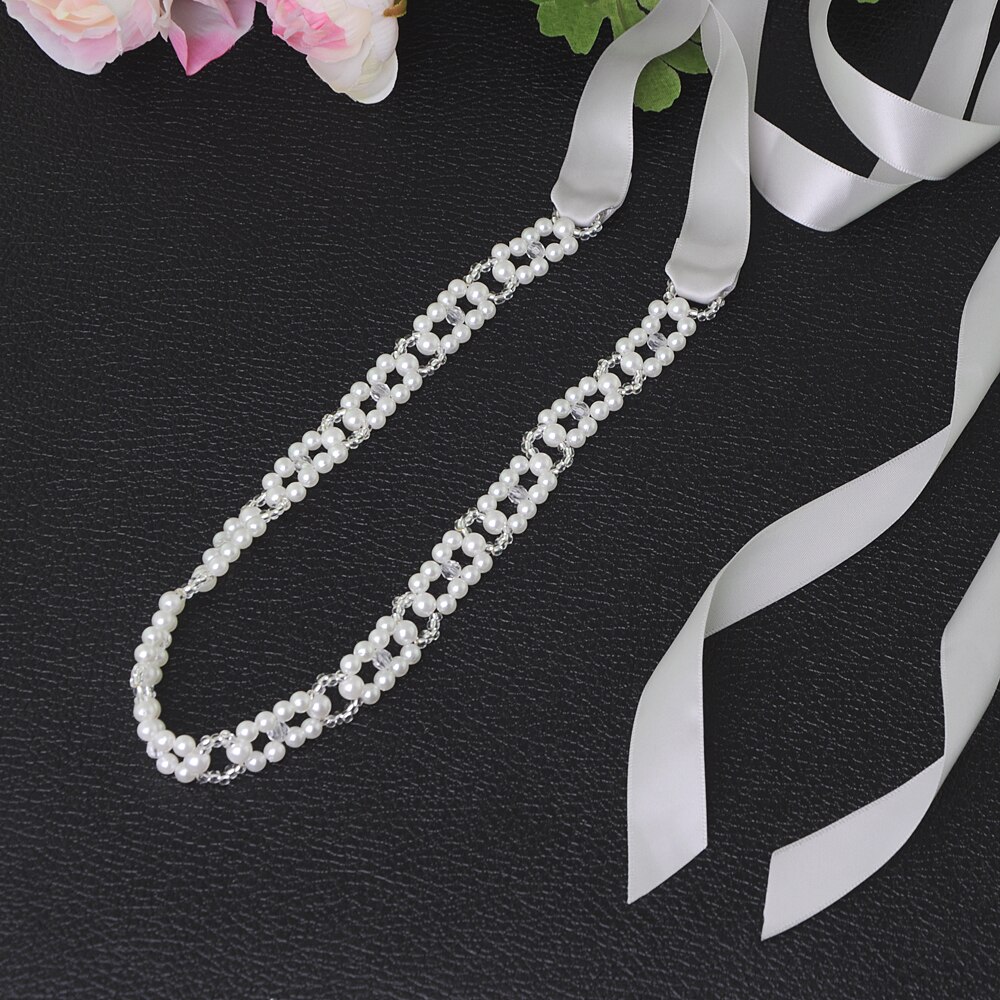 Trixy s246 pérolas faixas cinto de casamento cristal nupcial faixa marfim pérolas miçangas cinto nupcial faixa vestidos de casamento acessórios: gray