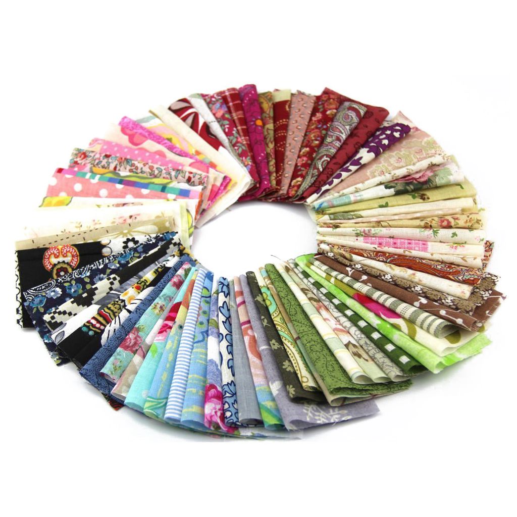 50Pcs Stof Patchwork Ambachtelijke Katoen Materiaal Batiks Gemengde Pleinen Bundel Diy Naaien Quilten Fat Quarters Materiaal Tissue