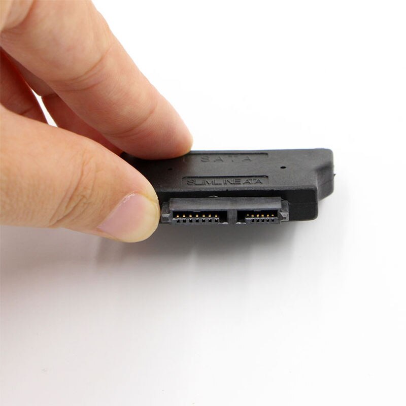 Slimline sata adapter seriell ata 7+15 22 pins hann til slim 7+6 13 pins hunnadapter
