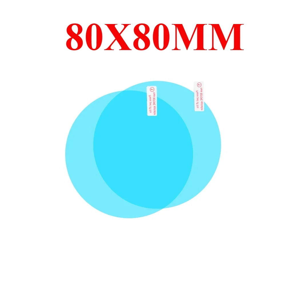 Anti Fog Car Sticker Mirror Window Clear Film Car Rearview Mirror Protective Film Waterproof Car Sticker Side Window Mirror: M / Red