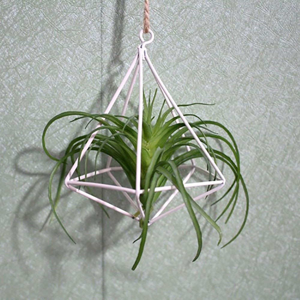 Neue Freistehende Hängen Tillandsia Luft Pflanzen Gestell Metall Geometrische Eisen Rustikalen Blume Pflanzer Topf Pflanzen Gestell Für Heimat Garten